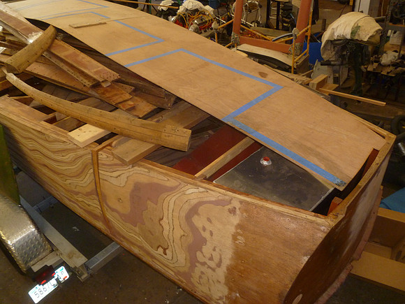 Prior owner had installed plywood topsides...