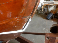 Stem before repair, behind cutwater