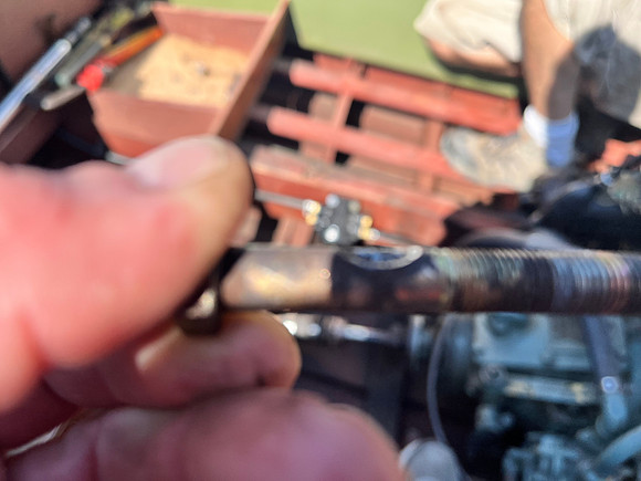 Hardened bolt worn