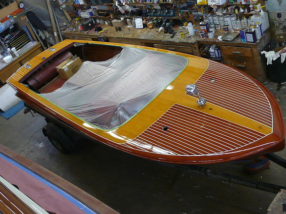 Decks caulked over three varnish coats