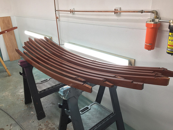 Hundreds of interior pieces being refinished