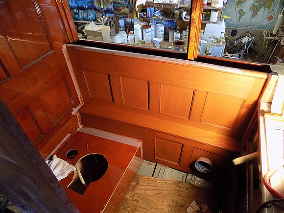 head build out to accommodate new Dometic head unit