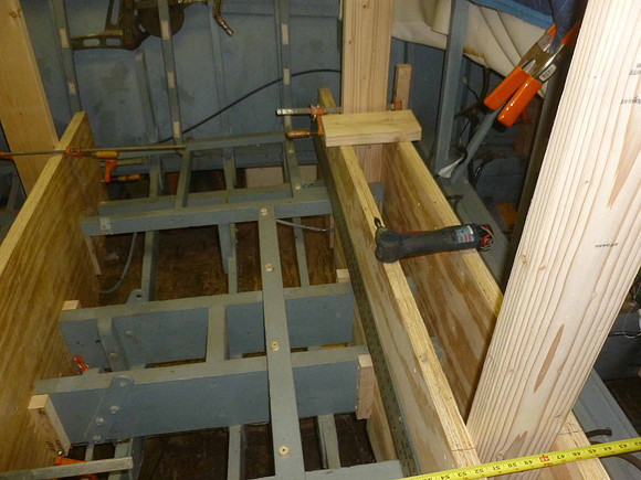 Note how precise the framing is, in order to maintain the shape of the boat