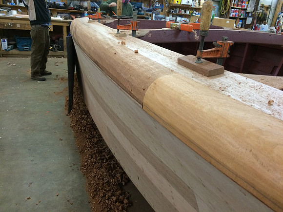 Covering boards shaped and smooth