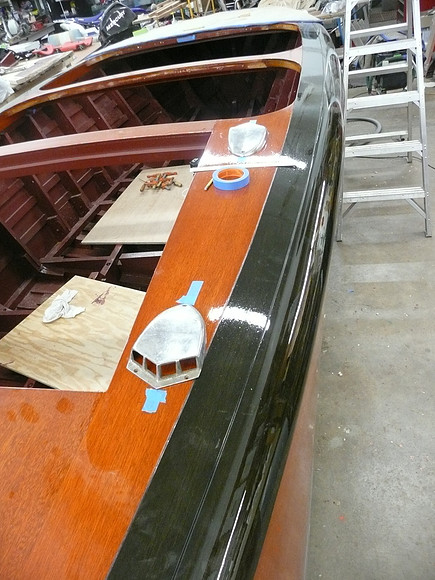 With all new wood, placing hardware is a task